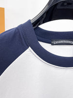 MAILLOT CHROME HEARTS BLANC & BLEU MARINE