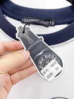 MAILLOT CHROME HEARTS BLANC & BLEU MARINE